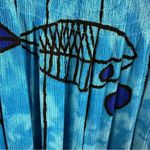 Klozlyne Blue Rayon Tropical Mirror Image Fish Hawaiian Print Dress Womens XL Photo 5