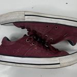 Converse  Sz 9 All Star Chuck Taylor Madison Maroon Plaid Inside Women’s 561739F Photo 2