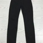 Hudson Jeans HUDSON Natalie Mid Rise Super Skinny Ankle Size 25 Black Raw Hem Jeans Photo 0