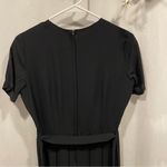 Vintage 70’s handmade lined pleated skirt Wednesday Adams goth school girl dress Black Photo 7