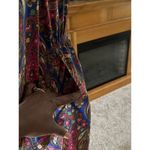 Merona  Blue Pink Paisley Long Sleeve Dress Light Weight Colorful Casual Photo 6