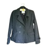 American Eagle Dark Gray Utilitarian Wool Pea Coat Medium Y2K Vintage Winter Photo 1