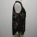Worthington Black Floral Sleeveless Blouse Size Medium – Classic & Polished Photo 3