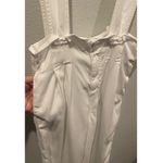 ZARA Wide Leg Strappy Antique White Overalls Jumpsuit Photo 2