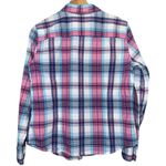 Brooks Brothers  Women’s Size 10 Blue Pink White Shadow Plaid Button Down Shirt Photo 3