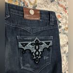Antik Denim  Jeans Women's Size 30/34 Distressed Embroidered Bootcut Flare Photo 6