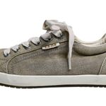 Taos Womens 6.5 Star Lace Up Canvas Sneakers Brown Photo 3