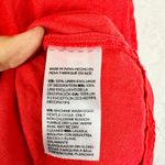 Chico's  Linen Eyelet Tiered Ruffle Maxi Dress Size 2.5 US 14 Red Sundress Vacay Photo 8