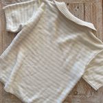 Sonoma Women's Short Sleeve Striped Collared Sweater ~medium Photo 2