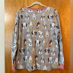Disney  Pajama Top Shirt Holiday Christmas Desserts Mickey Minnie Mouse NWT XL Photo 12