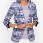 Talbots  Cotton Plaid Blazer Jacket Photo 1