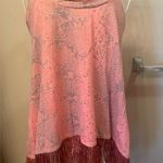 Elizabeth and James  Reptile / Snake Skin Fringe Razor-Back Tank Top Photo 0