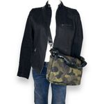 Sondra Roberts Green Quilted Camo Shoulder Bag Vegan Leather Crossbody Strap Photo 3