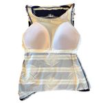 Lands' End Navy Stripe Leaf Tankini Swim Top - Size 8 Petite Photo 3