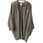 Disney 2021  Parks Holiday Minnie Mouse Sweater Cardigan Chenille Gray Womens L Photo 1