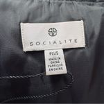 Socialite  Vest Black Quilted Front Zip Lightweight Boxy Puffer Plus Size 2X NEW Photo 1