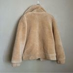 Elodie  Faux Shearling Teddy Coat in Cream Nude Small Photo 2