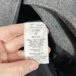 Sag Harbor Petite Women's Gray Academia Blazer Elbow Patches - Size 8P - Wool Photo 4