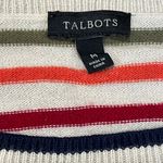 Talbots  Striped Sweater Women's Size Medium Multicolored Nylon, Lambswool Photo 3