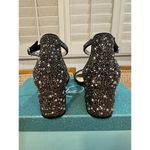 Betsey Johnson Blue SB-Mari Dressy Heels Black Rhinestones Size 5 Wide NIB Photo 9