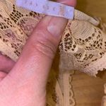 Savage X FENTY unlined plunge lace floral Racerback bralette beige size large Photo 14