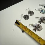 Dangle Drop Pierced Earrings Lot Of 4 Silver Tone Dragonfly Hummingbird Etc Photo 5