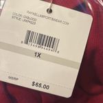 Rafaella  Pointelle Red Cowl Neck Sweater Top Size 1X NWT Photo 4