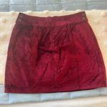Free People Kimora Red Velvet Skirt Photo 0