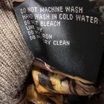 Regent Park Womens Large‎ Faux Fur Brown Metallic Gold Coat Jacket Shiny Animal Photo 8