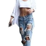 Brandy Melville Distressed Jeans size 27 Photo 0