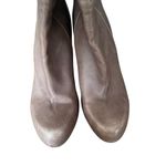 Loeffler Randall  Wendy Gray Leather Sock Sweater Boots sizer 7.5 Photo 5