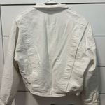BLANK NYC  So Icy White Crepe Bomber Jacket Photo 3