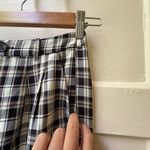 Korean Mishow punk rock goth black white high rise checkered plaid dress pants S Photo 4