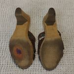 Reba Women's  Leather Brown Tan Clog Heels Size 8 GUC #CL-16 Photo 5