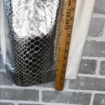 Milly White Silver Mirrored Python Leather Panel Racerback Dress Women’s Size 2 Photo 7