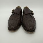 Billy Reid  Womens Woven Leather Dress Shoes Size 6 Monk Straps Made in Italy Photo 2