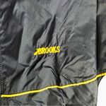 Brooks  Vintage Navy Yellow Windbreaker Pockets Jacket Women’s Size M Photo 2