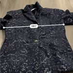 CAbi #109 Brocade Navy Blue Floral Jacquard Print Single Button Blazer Size 6 Photo 8