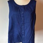 Van Heusen Sleeveless Blue Relaxed Tank Top Photo 0