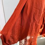 ZARA   Maxi leght Dress with Ring Detail orange size L Photo 8