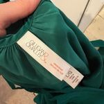 Jewel Tone Emerald Silky Satin Slip Halo Lingerie Layering Summer Dress Size L Photo 6