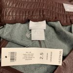 Chico's Faux Leather Crop Pants Cherry Brunette Straight Leg Women's Size 14 NWT Photo 5