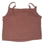 Free People  Rose Mauve Corset Cropped Cami Tank Top‎ Women's Size L Photo 2