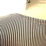 Motherhood  MATERNITY Crisp Cotton Denim Blue Striped Wrap Around Blouse ~ Size M Photo 6