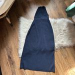 Everlane The Ribbed Cotton Cross-Back Dress In Navy Photo 6