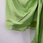 Line and Dot Skirt SZ Extra Small Asymmetrical Cascade Lizzy Lime Mini Satin NWT Photo 7