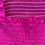 TCEC  Pink Smocked Ruffled Cap Sleeve Blouse Photo 3