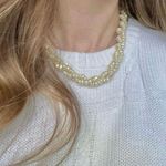 Twisted Fresh Water Pearl Strand Necklace Vintage “Zoradia” Elegant Classic Style Minimal Pearlcore White Photo 4