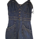 Japna  Sleeveless Jean Dress – Small – Button Front, Empire Waist Photo 0