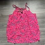 Torrid Pink Floral Spaghetti Strap Criss Cross Back Flowy Spring Summer Top Photo 0